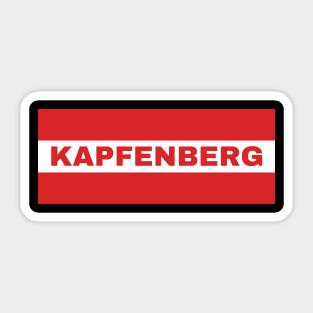 Kapfenberg City in Austrian Flag Sticker